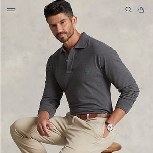 Lacoste long sleeve polo.